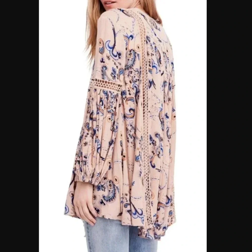 Free People Just the Two of Us Paisley Printed Tunic
